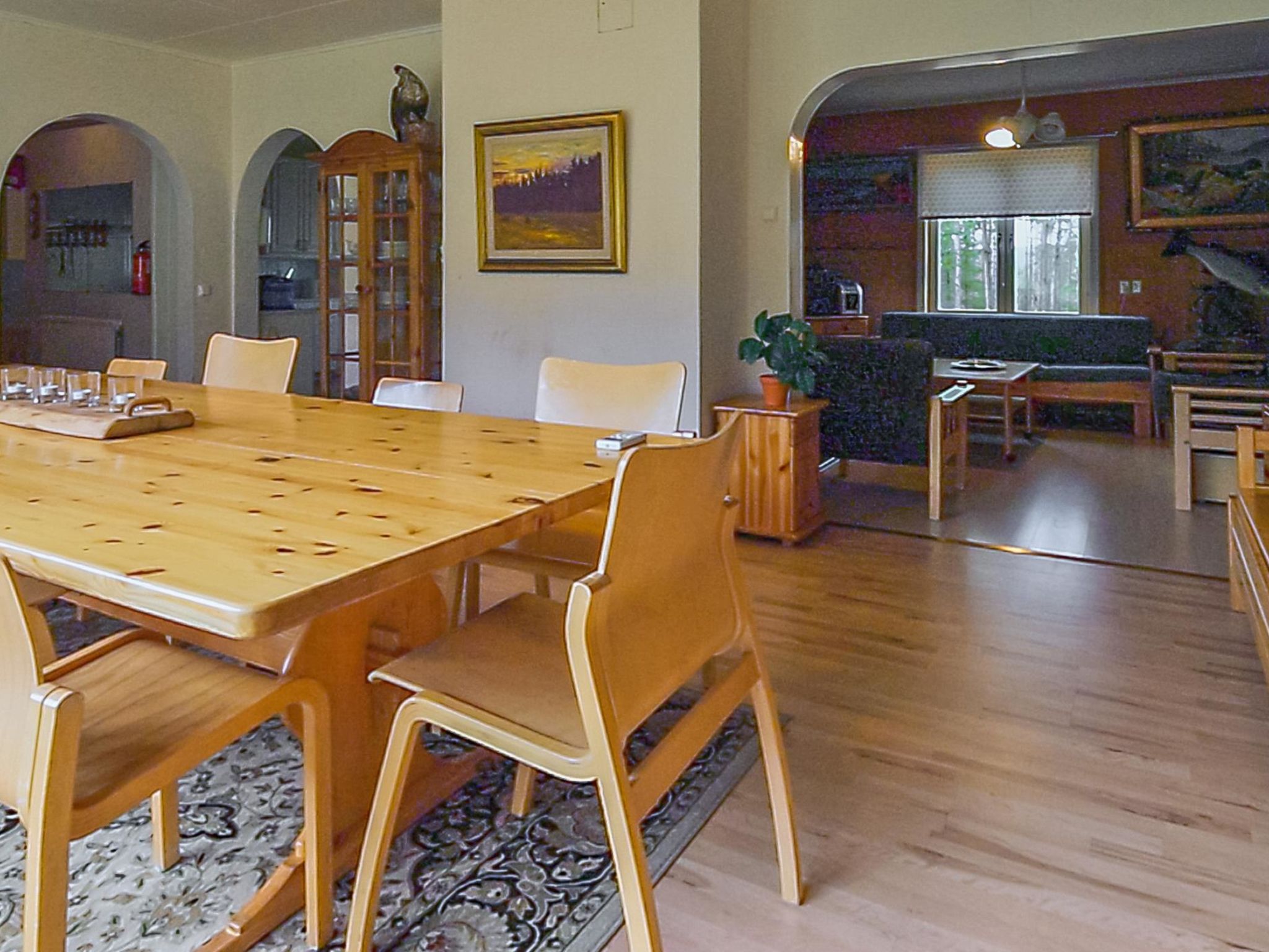 Lövgårdenin lohimaja-Inside