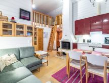 Lomaylläs h105: Authentiek Fins blokhut appartement in Ylläsjärvi, Lapland - thumbnail 4