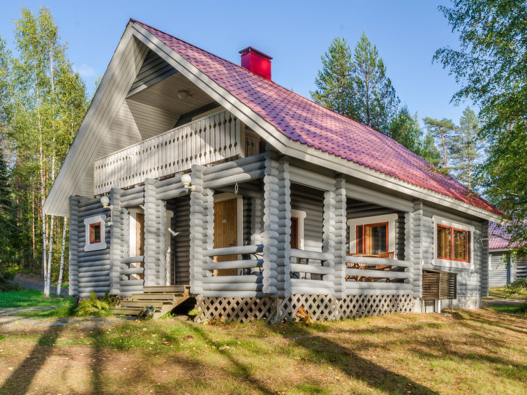 Sauna en rust aan het meer: Vakantiehuis Kissankello in Juuka in Juuka