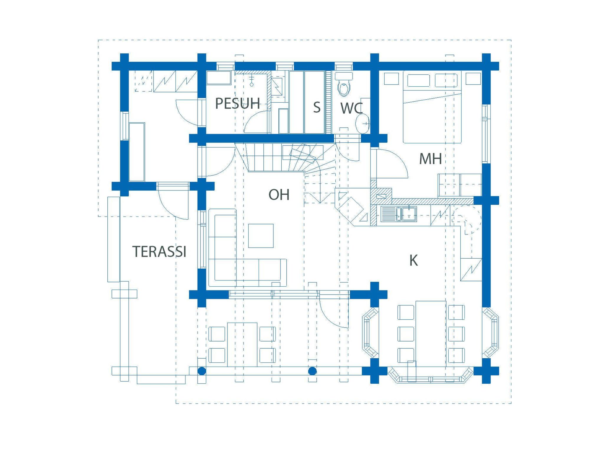 Villa tunturitervakko-Binnen
