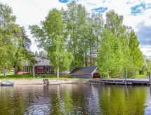 Knusse houten cabine aan het Pielinenmeer bij Nurmes, met sauna en roeiboot - thumbnail 1