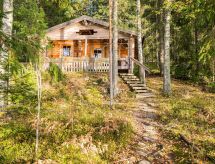 Knusse blokhut aan het water met eigen houtgestookte sauna in Iitti - thumbnail 1