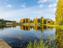 Knusse blokhut aan het water met eigen houtgestookte sauna in Iitti - thumbnail 2