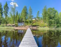 Vredig Fins meerhuis voor 6 personen met sauna's, roeiboot en hottub - thumbnail 5