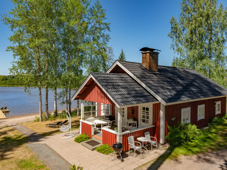 Sauna en rust aan het meer: Vakantiehuis Sepelkyyhky in Somero in Somero