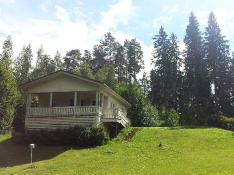 110 km north-west of Helsinki, Saarentaanjärvi 20 m (width of 100-300 meters, length 5 km), shallow, soft sanded clay bottom beach, pier, boat. 

Wooden cottage 1998, kitchen (fireplace), bedroom w..