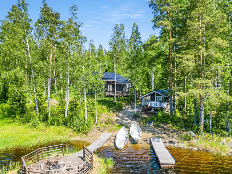 8-persoons vakantiehuis Kielokumpu met sauna aan het meer in Enonkoski in Enonkoski