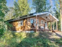 Houten cabin met panoramisch uitzicht op meer Vihtajärvi in Finland - thumbnail 1