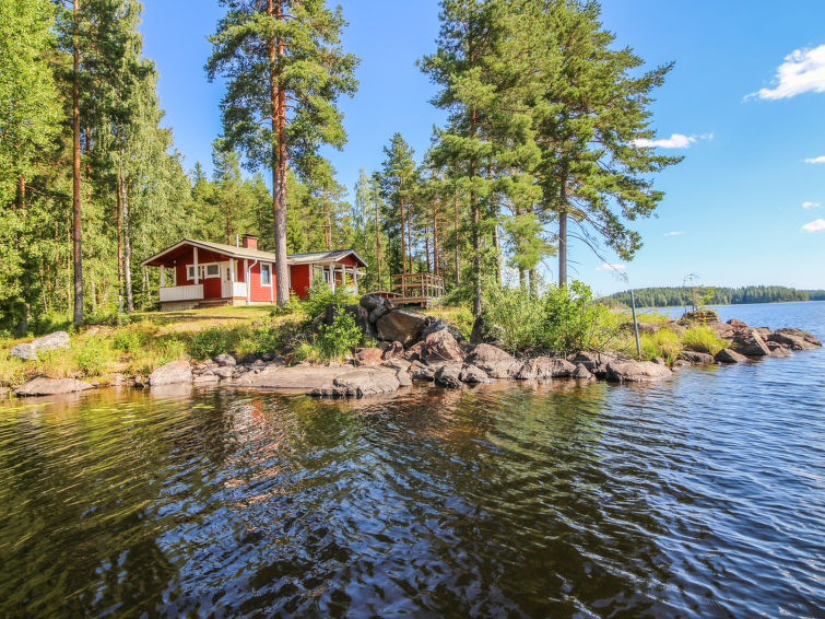 Aan het meer: Sfeervol vakantiehuis Niemeke in Leppävirta in Leppävirta