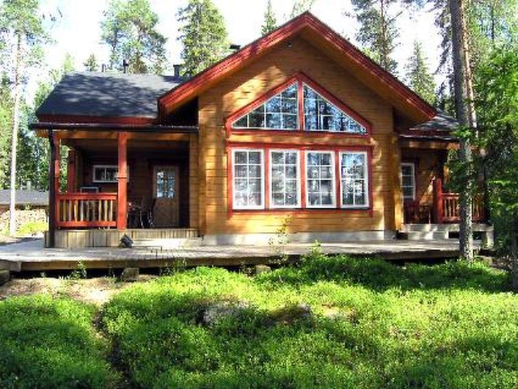 Aan het meer: Rustiek vakantiehuis Puolukka in Pielavesi in Pielavesi