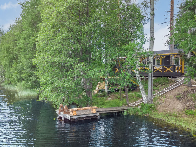 Sauna en rust aan het meer in vakantiehuis Katajamäki, Rautalampi in Rautalampi