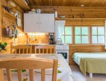 Knusse blokhut Tähdikki aan het Havulampi-meer met eigen sauna en roeiboot - thumbnail 6