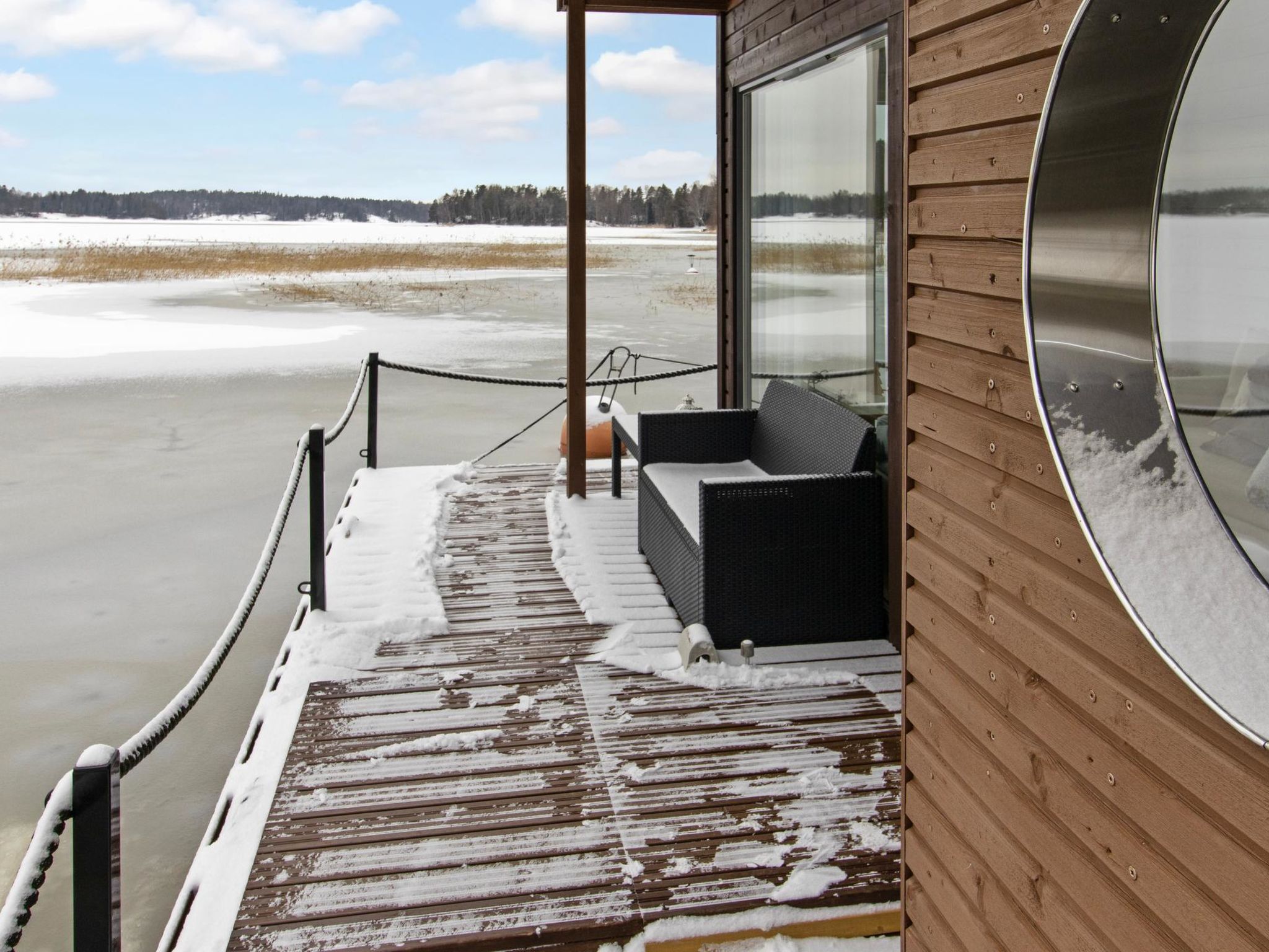 Sauna boat haikara-Drinnen
