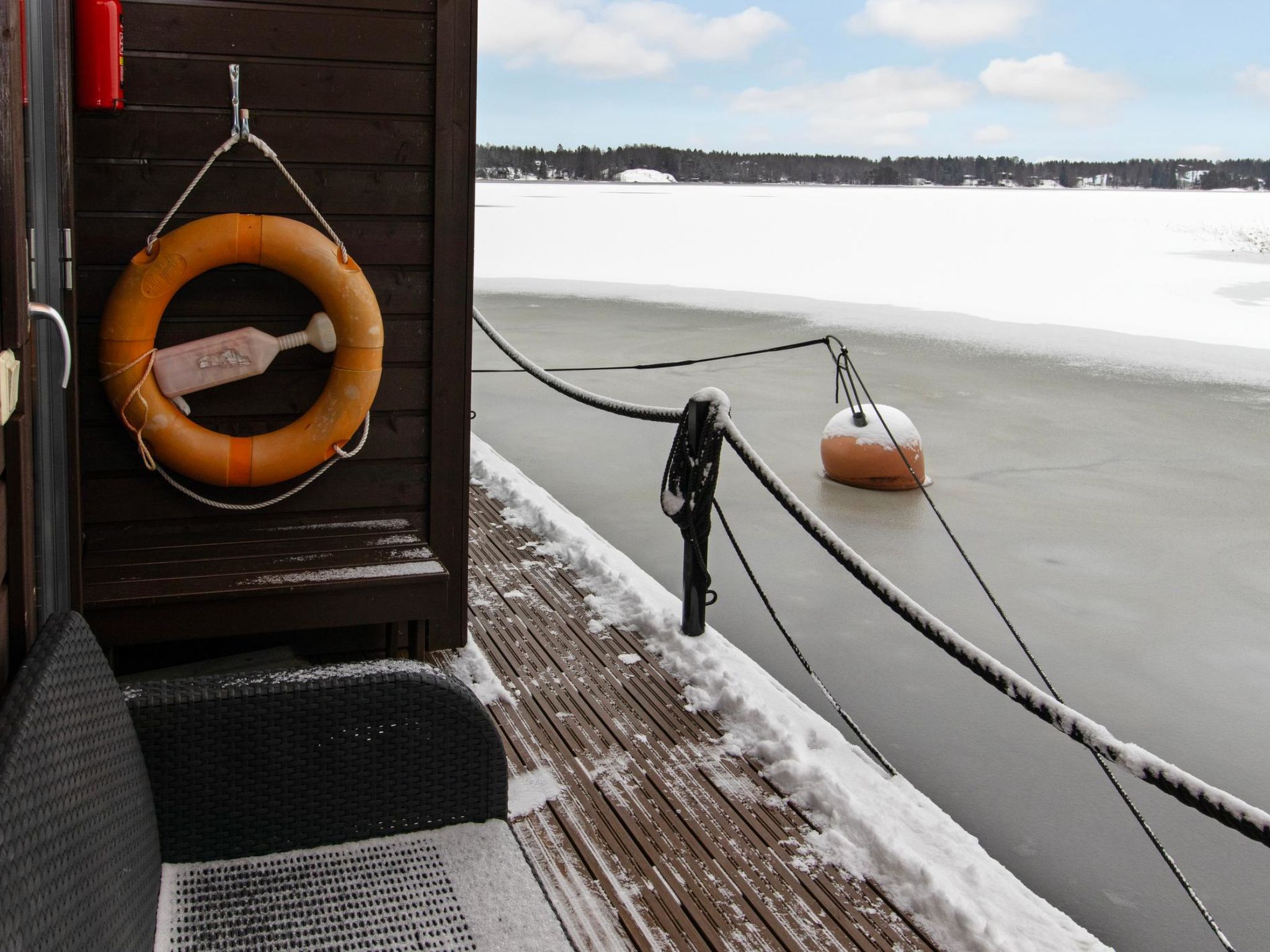 Sauna boat haikara-Drinnen