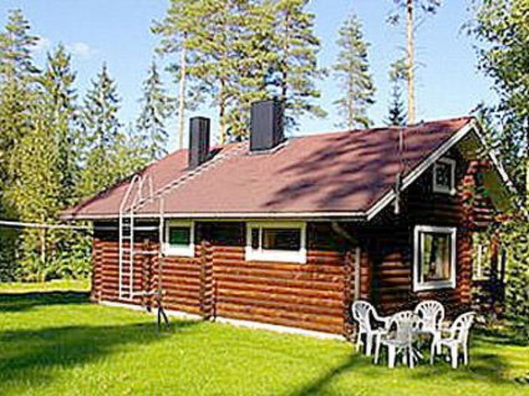 Aan het meer: Sfeervol vakantiehuis Kettupirtti in Juva met sauna in Juva