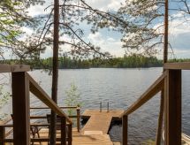 Authentieke blokhut aan het Saarijärvi meer bij Mikkeli - thumbnail 3