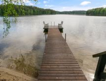 Hiekkaranta: Fins vakantiehuis direct aan meer met zandstrand en sauna - thumbnail 5