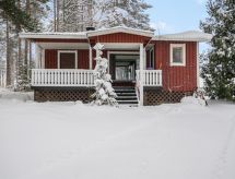 Rustiek houten huisje aan het Saimaameer in Punkaharju, vlakbij Savonlinna - thumbnail 2