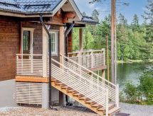 Hapero: Luxe villa aan het meer met sauna's en kookhut in Ristiina - thumbnail 2