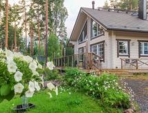 Houten villa Aurinko aan het meer in Jämsä met sauna en roeiboot - thumbnail 1