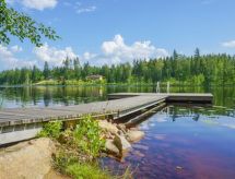 Houten villa Aurinko aan het meer in Jämsä met sauna en roeiboot - thumbnail 2