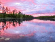 Houten villa Aurinko aan het meer in Jämsä met sauna en roeiboot - thumbnail 6