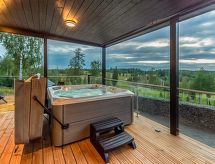 Villa Hill Magia: Luxe houten villa aan de golfbaan in Himos, Kuhmoinen - thumbnail 4