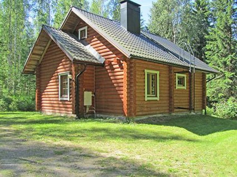 105 km nördlich von Jyväskylä, See Ylä-Keitele 50 m, flaches natürliches Sandufer, eigenes Boot. Rundholz-Blockgebäude, Baujahr 1997, Schlafzimmer mit 2 Betten, Schlafboden mit 2 Betten und 1 Zu..