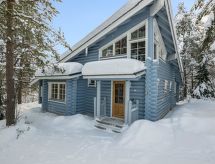 Aurinkoinen hirsimökki