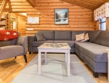 Massief houten chalet aan het meer, 400m van de skipiste in Paljakka - thumbnail 5