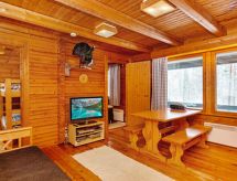 Massief houten chalet aan het meer in Puolanka, vlakbij skicentrum Paljakka - thumbnail 5