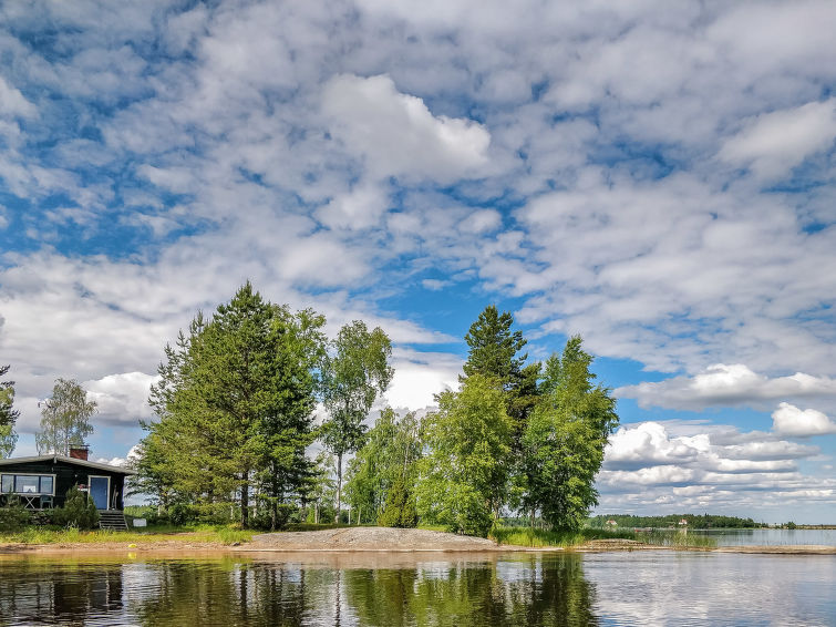 Sauna en rust aan het meer Pyhäjärvi in vakantiehuis Inninniemi in Pyhäjärvi
