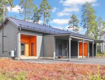 Riant appartement aan het water met sauna, vlakbij de skipistes van Vuokatti - thumbnail 4