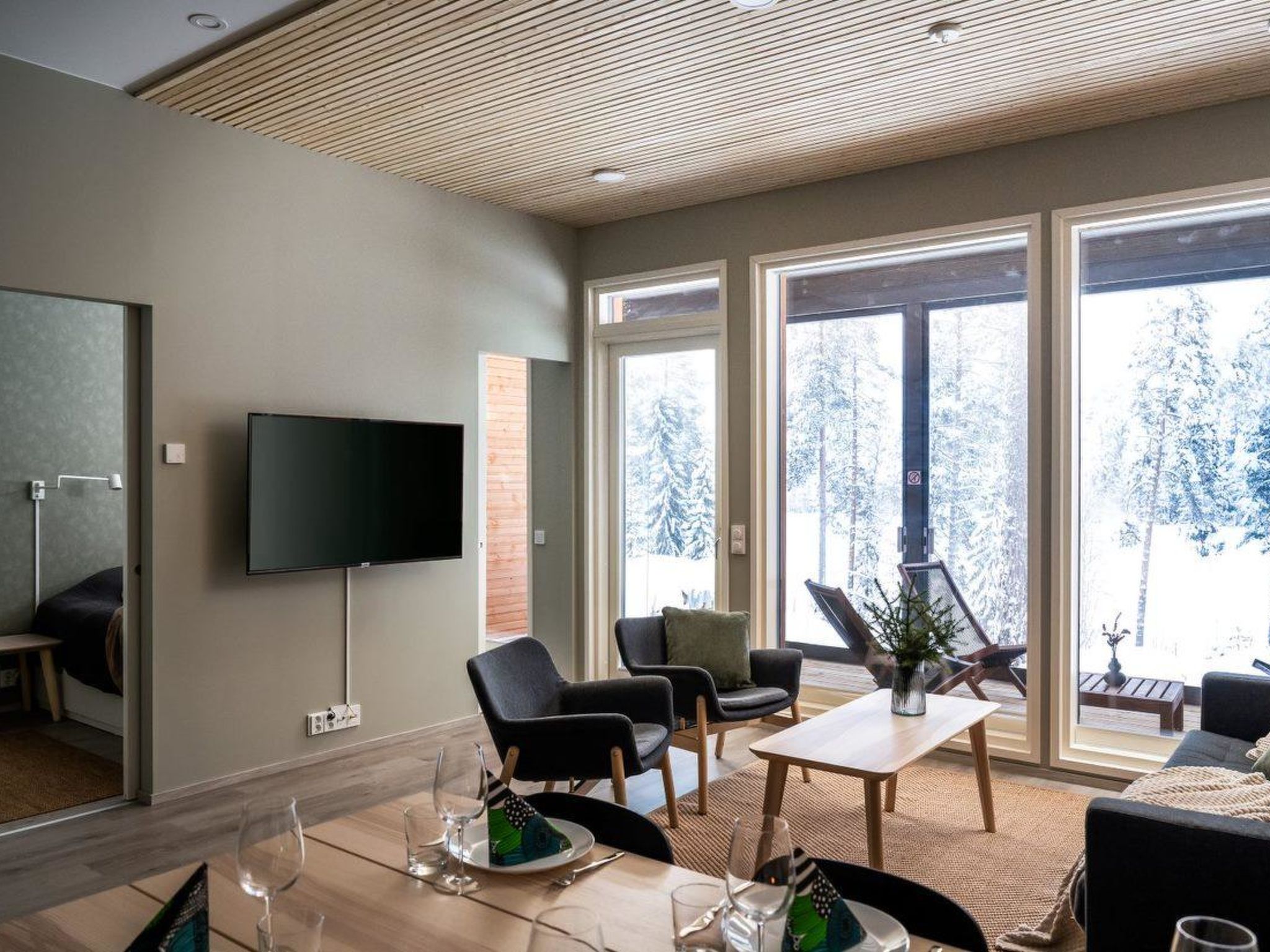Riant appartement aan het water met sauna, vlakbij de skipistes van Vuokatti - foto 10