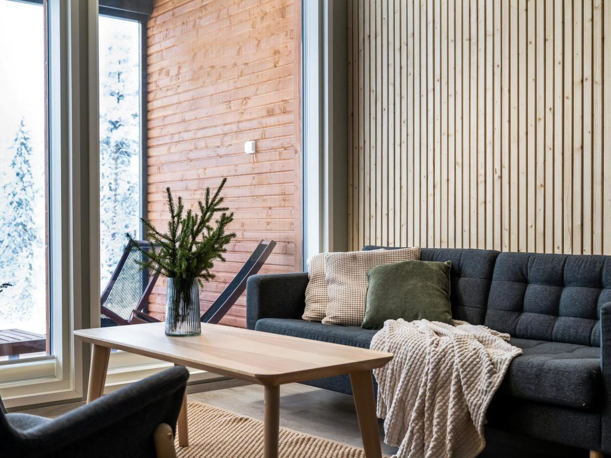 Riant appartement aan het water met sauna, vlakbij de skipistes van Vuokatti - foto 14