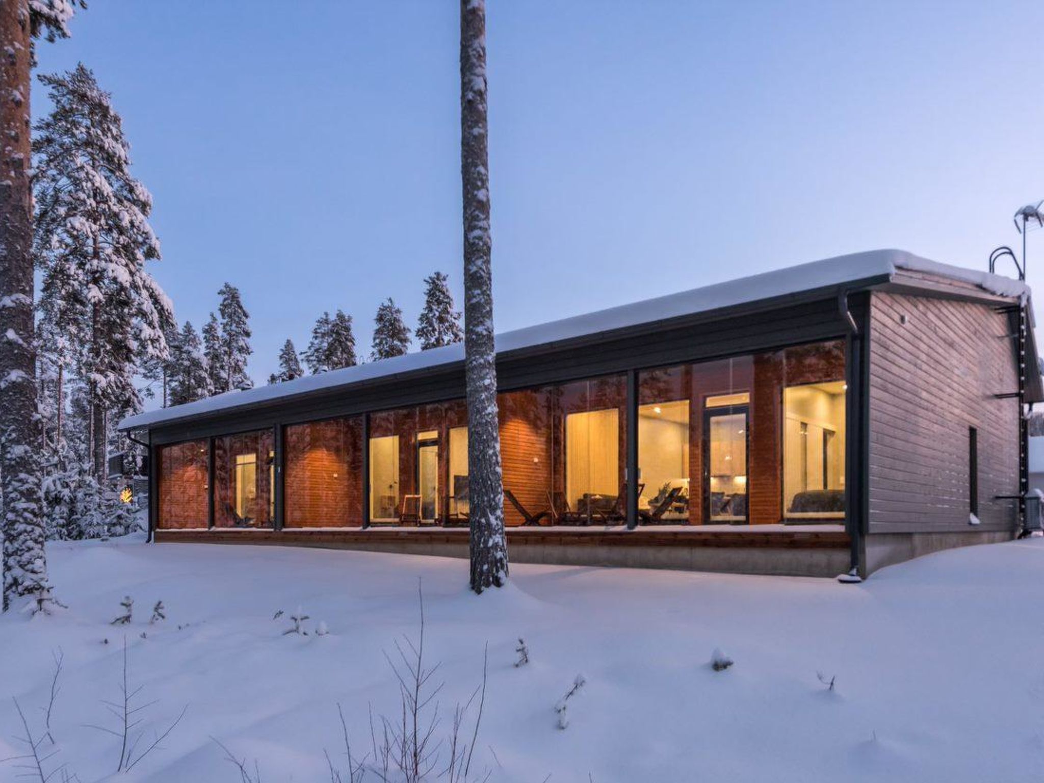 Riant appartement aan het water met sauna, vlakbij de skipistes van Vuokatti - foto 28