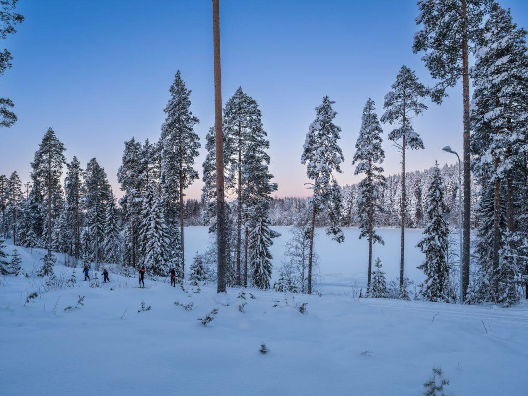 Riant appartement aan het water met sauna, vlakbij de skipistes van Vuokatti - foto 29