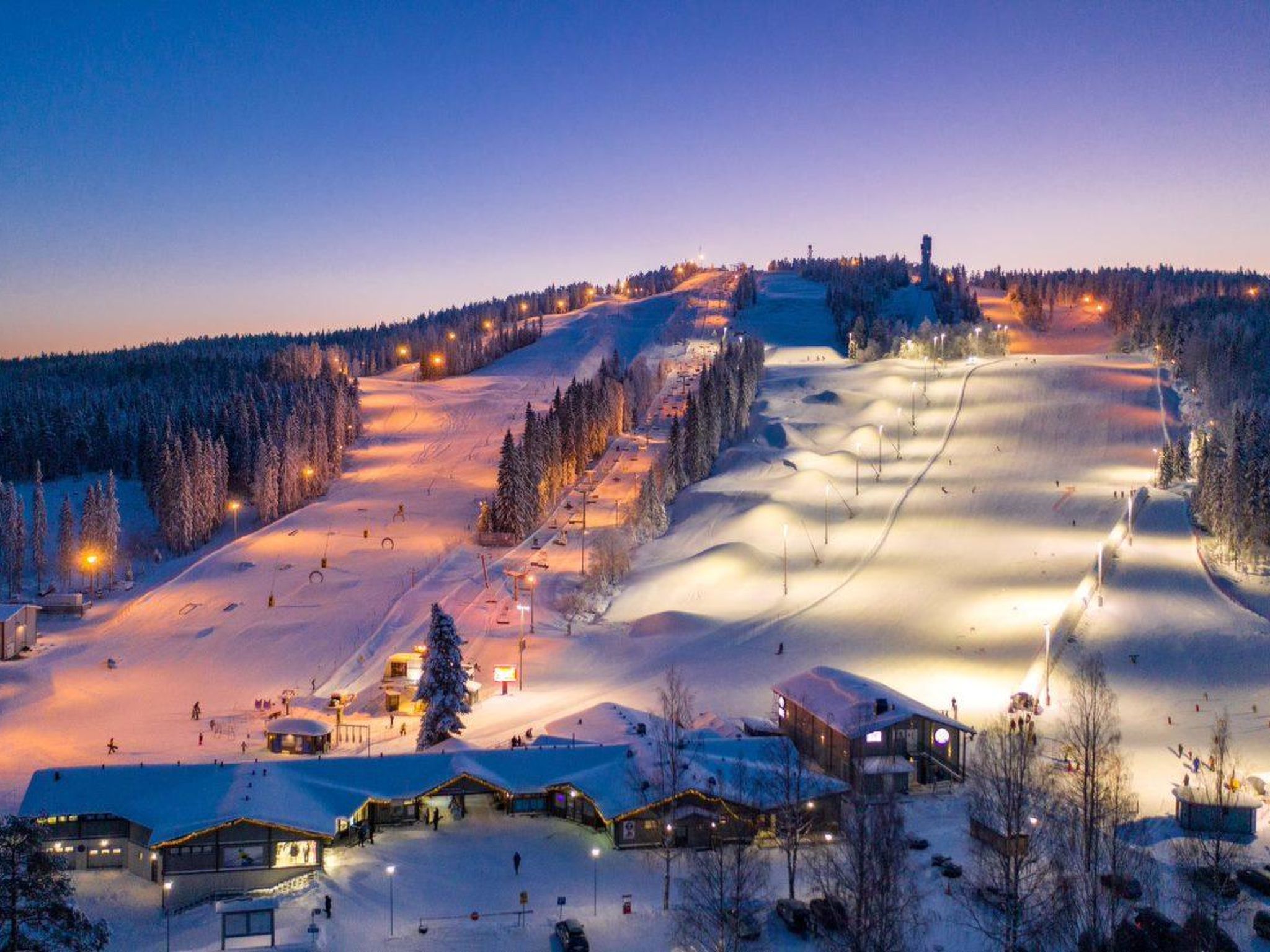Riant appartement aan het water met sauna, vlakbij de skipistes van Vuokatti - foto 30