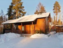 Knusse houtblokvilla aan het meer bij Vuokatti, met sauna en laadpaal - thumbnail 3