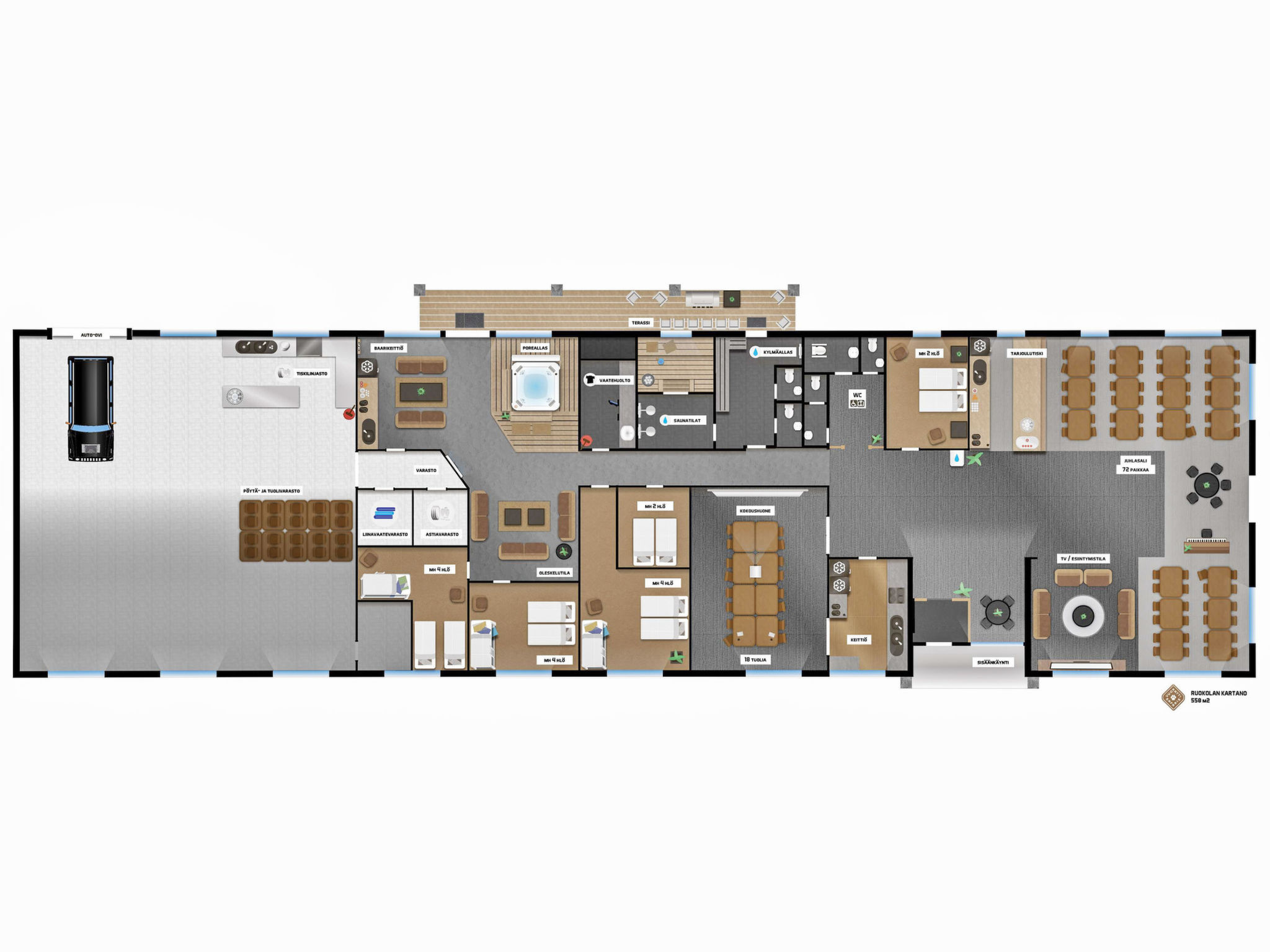 Maison Ruokolan kartano – Intérieur, photo 15 sur 126