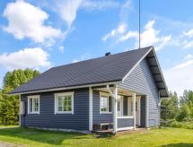 Rustiek Fins rivierhuisje aan de Utosjoki met eigen sauna en roeiboot - thumbnail 1