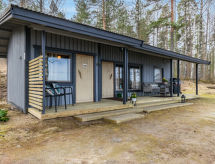 Knusse houten cabin aan het Päijänne-meer met sauna, op 9 meter van het water - thumbnail 1