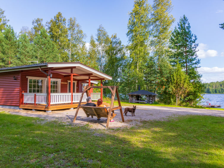 Sauna en rust aan het meer: Vakantiehuis Lassinmaja in Hartola in Hartola