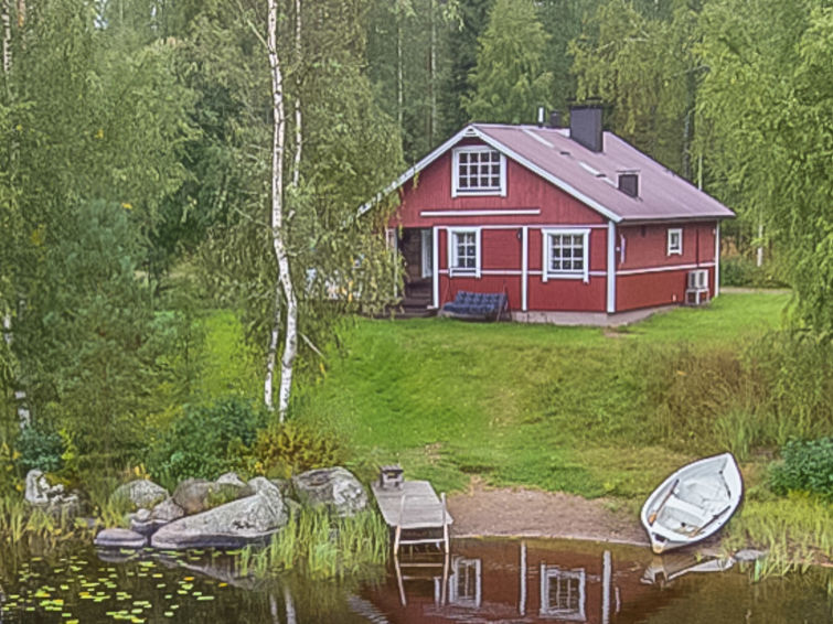 Sauna en rust aan het meer in vakantiehuis Tuomaantupa, Hartola in Hartola