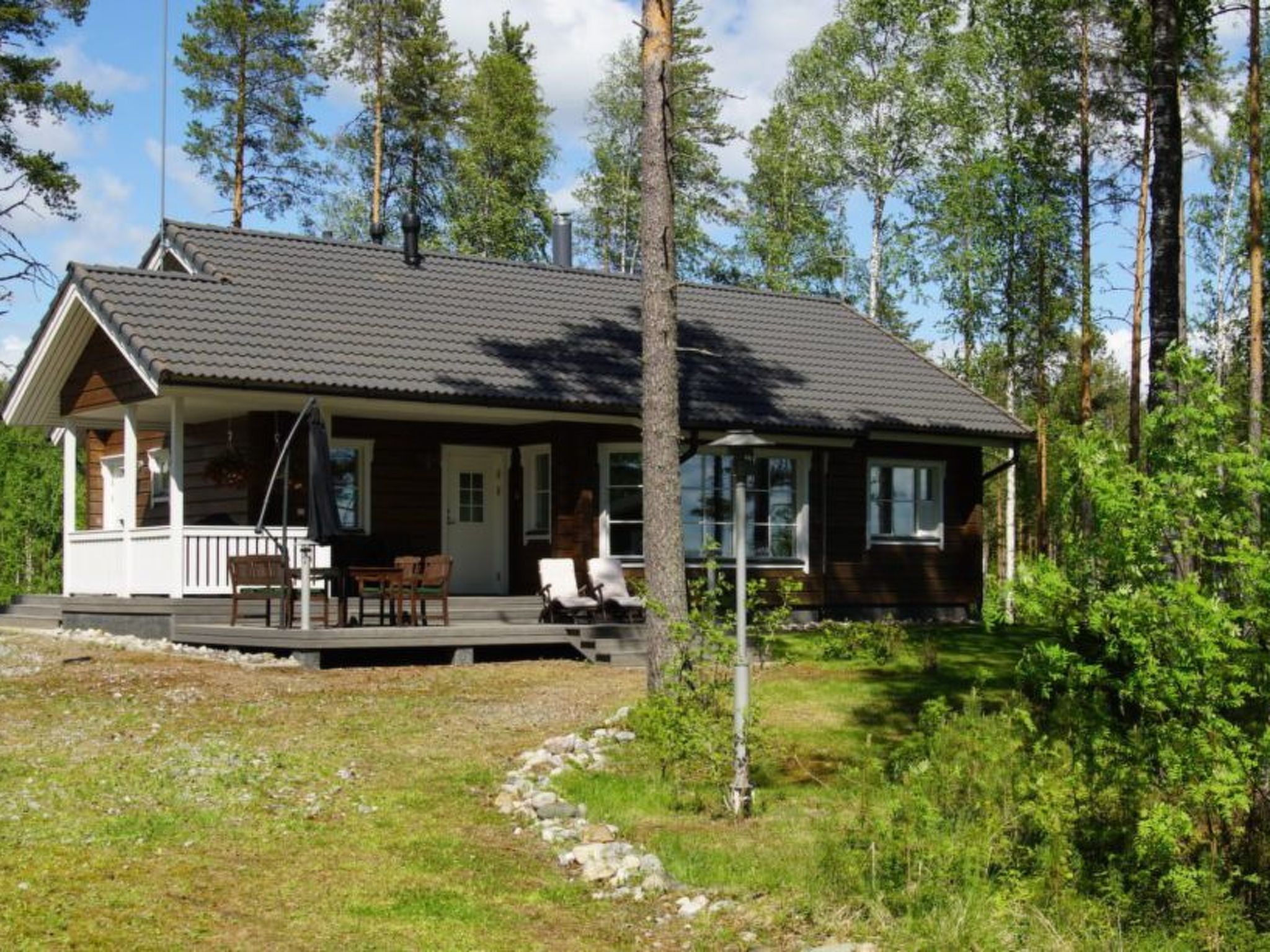 Ferienvilla mit Sauna und Garten am See