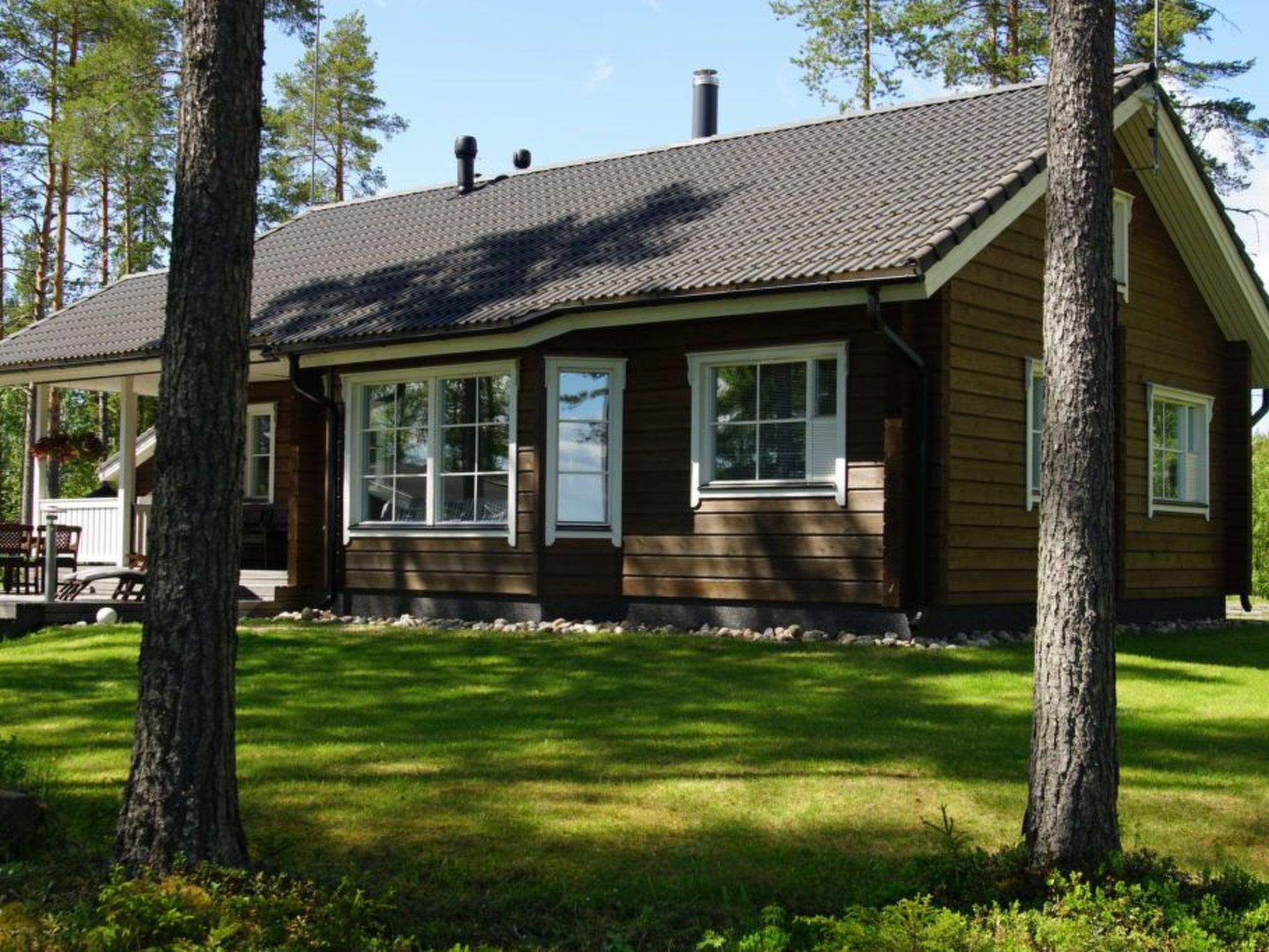 Ferienvilla mit Sauna und Garten am See