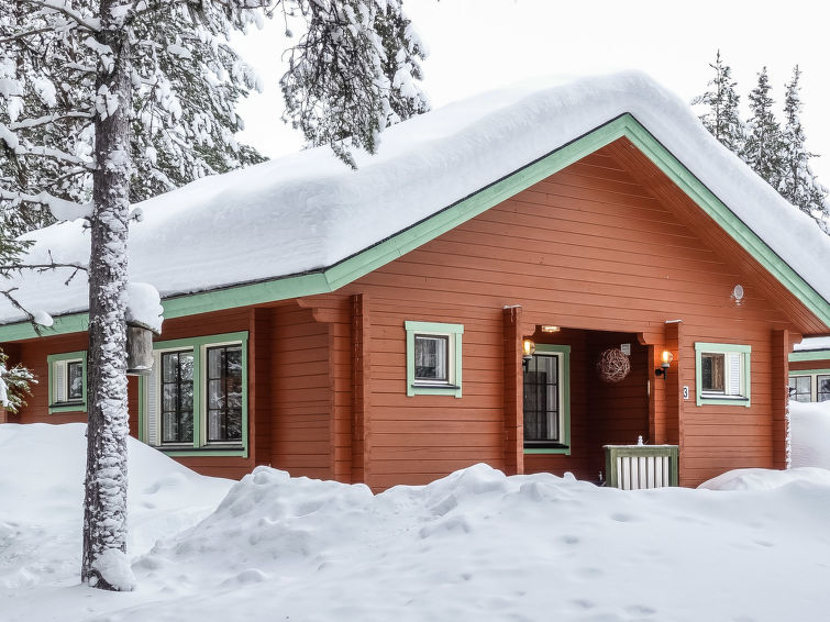 Sfeervol vakantiehuis Lomamaja 3 in het bergvillage Raattama in Raattama