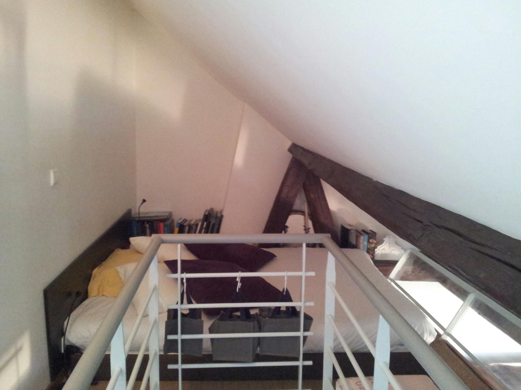 Schöner romantischer Blick auf die Seine-Binnen