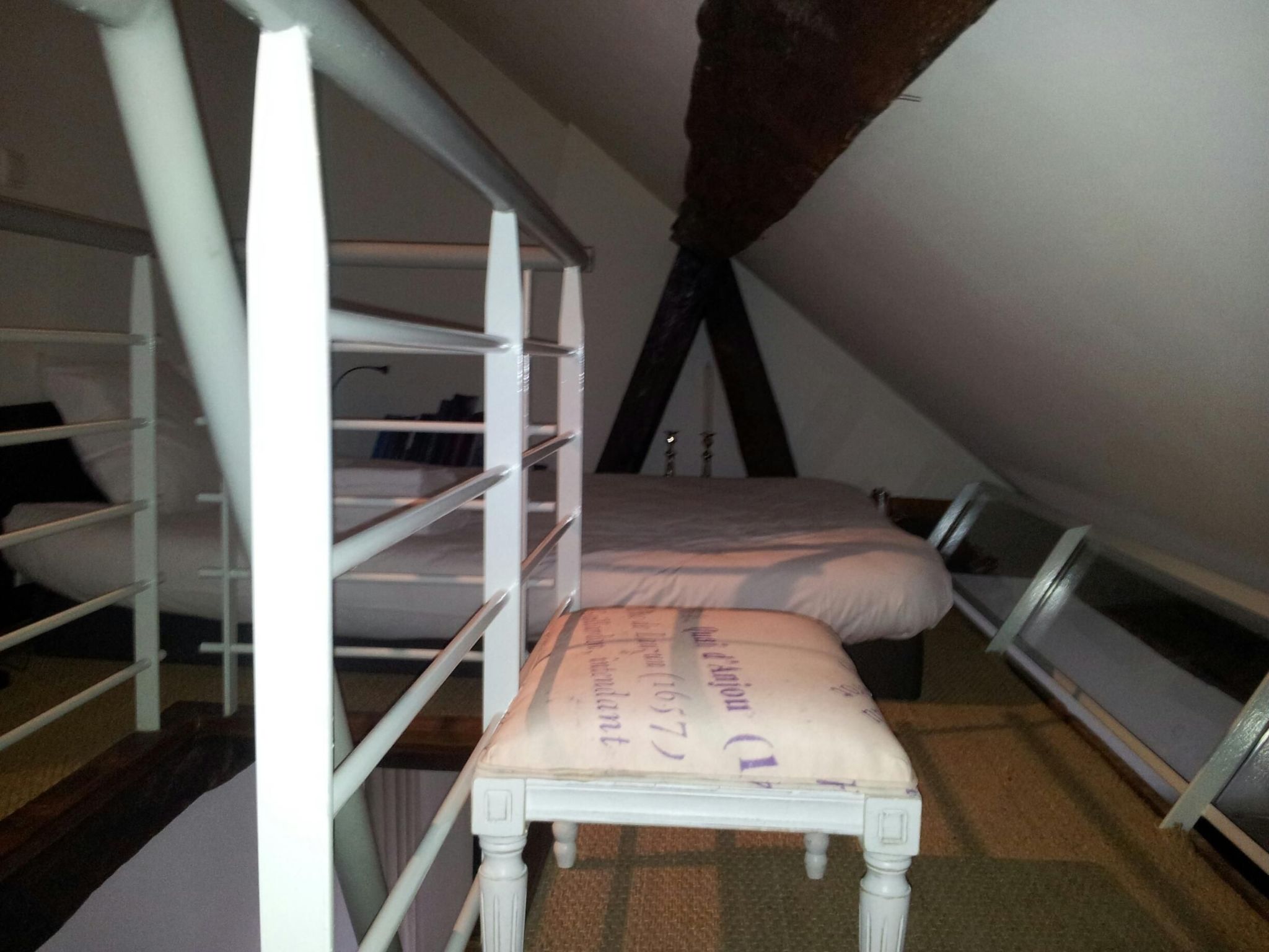 Schöner romantischer Blick auf die Seine-Binnen