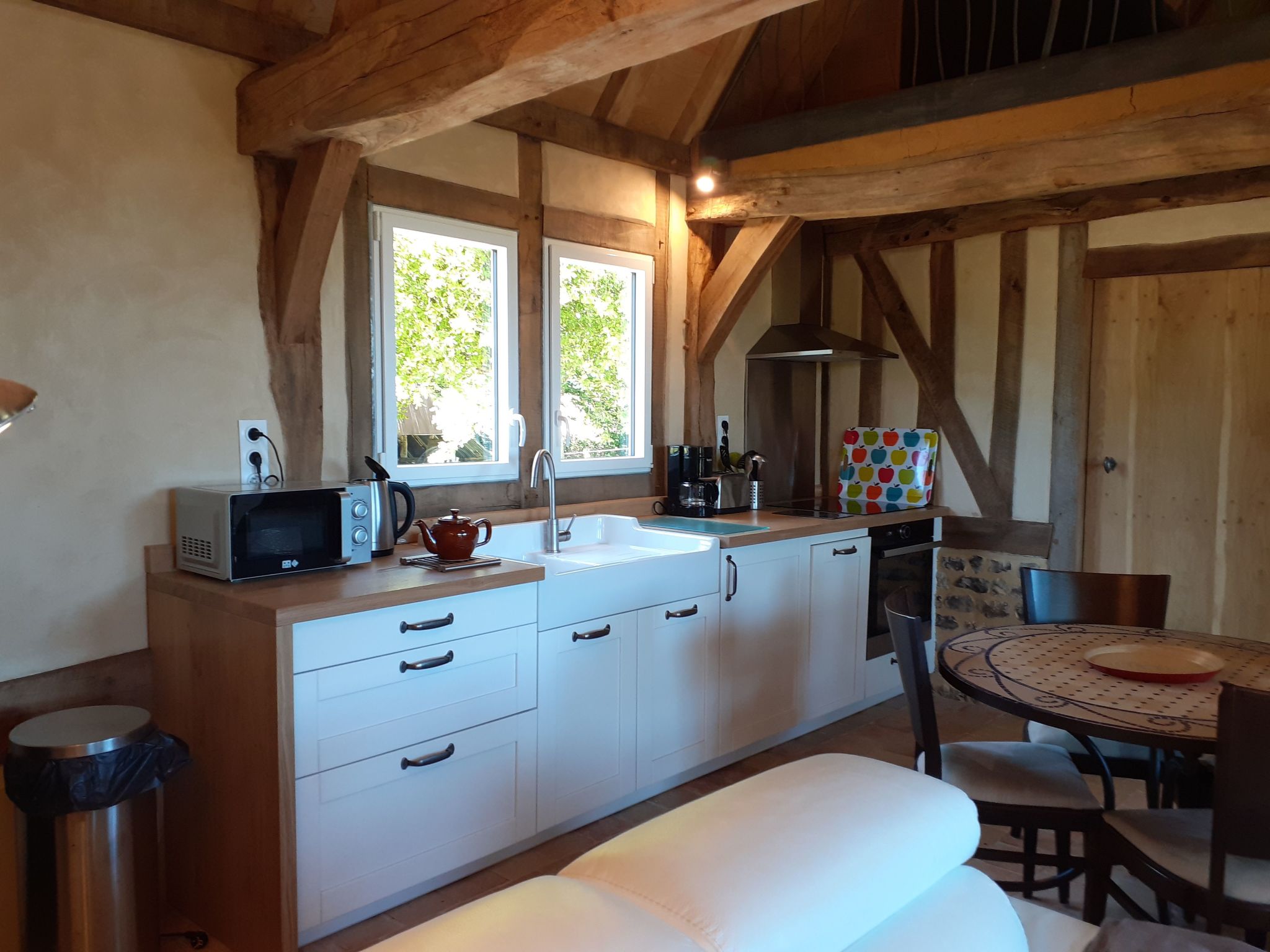 Neues normannisches Ferienhaus mit Charme die Kastanienbäume-Binnen